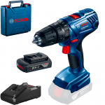 BOSCH GSB 180-LI Masina de gaurit cu percutie 18V, 54Nm cu 1 acumulator de 2Ah si incarcator de 2Ah in Valiza