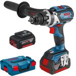 BOSCH GSR 18V-85 C Masina de gaurit si insurubat brushless cu 2 acumulatori Li-Ion, 5Ah, 85Nm + L-BOXX