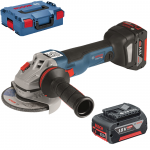 BOSCH GWS 18V-10 C Polizor unghiular brushless, cu 2 acumulatori Li-Ion, 5Ah, diametru disc 125 mm + L-BOXX