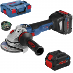 BOSCH GWS 18V-10 SC Polizor unghiular brushless, cu 2 acumulatori Li-Ion ProCore, 8Ah, diametru disc 125 mm + L-BOXX