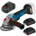 BOSCH GWS 18V-10 PC (SOLO) Polizor unghiular brushless, Li-Ion, diametru disc 125 +  Set 2 acumulatori 4Ah ProCore + Incarcator