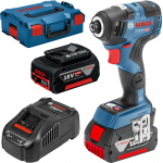 BOSCH GDR 18V-200 C Surubelnita cu impact brushless, cu 2 acumulatori Li-Ion, 5Ah, 200Nm + L-BOXX