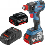 BOSCH GDX 18V-200 C (SOLO) Masina de insurubat cu impact brushless, Li-Ion, 200Nm + Set 2 acumulatori 5Ah CoolPack + Incarcator