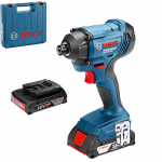 BOSCH GDR 18V-160 Surubelnita cu impact cu 2 acumulatori Li-Ion, 2Ah, 160Nm