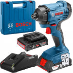 BOSCH GDR 180-LI Surubelnita cu impact, 18V, 160Nm, cu 2 acumulatori de 2Ah si Incarcator rapid de 4Ah in Valiza