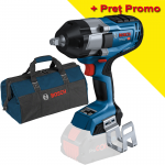 BOSCH GDS 18V-1000 (SOLO) Surubelnita cu impact brushless BITURBO, Li-Ion, 1000Nm, prindere 1/2