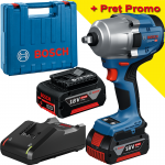 BOSCH GDS 18V-780 Surubelnita cu impact brushless cu 2 acumulatori Li-Ion, 5Ah, 780Nm, prindere 1/2