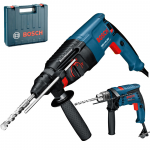 BOSCH GBH 2-26 DRE Ciocan rotopercutor SDS-plus 800 W, 2.7 J + GSB 13 RE Masina de gaurit cu percutie (MR)