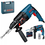 BOSCH GBH 2-26 DRE Ciocan rotopercutor SDS-plus 800 W, 2.7 J + GSB 13 RE Masina de gaurit cu percutie