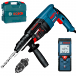 BOSCH GBH 2-26 DFR Ciocan rotopercutor SDS-plus 800 W, 2.7J + GLM 40 Telemetru cu laser