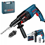 BOSCH GBH 2-26 DFR Ciocan rotopercutor SDS-plus 800 W, 2.7J + GSB 13 RE Masina de gaurit cu percutie