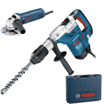 BOSCH GBH 5-40 DCE Ciocan rotopercutor SDS-max 1150 W, 8.8 J + GWS 850 CE Polizor unghiular cu regulator