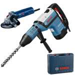 BOSCH GBH 12-52 D Ciocan rotopercutor SDS-max 1700 W, 19 J + GWS 9-125 Polizor unghiular 