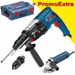 BOSCH GBH 2-28 DFV Ciocan rotopercutor SDS-plus 850 W, 3.2 J + L-BOXX + GWS 850 CE Polizor unghiular cu regulator