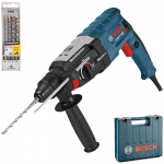 BOSCH GBH 2-28 Ciocan rotopercutor SDS-plus 880 W, 3.2 J +  Set 4 burghie SDS PLUS 5-6-8-10 DIAGER