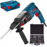 BOSCH GBH 2-28 Ciocan rotopercutor SDS-plus 880 W, 3.2 J + L-BOXX +  Set mixt 11 accesorii SDS-PLUS