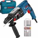 BOSCH GBH 2-28 Ciocan rotopercutor SDS-plus 880 W, 3.2 J +  Set 5 burghie SDS-PLUS-5X, 6/6/8/8/10 mm