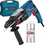 BOSCH GBH 2-28 Ciocan rotopercutor SDS-plus 880 W, 3.2 J +  Set 3 burghie SDS-plus-5X 6/8/10 mm