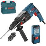 BOSCH GBH 2-28 F Ciocan rotopercutor SDS-plus 880 W, 3.2 J + GLM 30 Telemetru cu laser