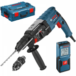 BOSCH GBH 2-28 F Ciocan rotopercutor SDS-plus 880 W, 3.2 J + L-BOXX + GLM 30 Telemetru cu laser