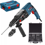 BOSCH GBH 2-28 F Ciocan rotopercutor SDS-plus 880 W, 3.2 J + L-BOXX +  Set mixt 11 accesorii SDS-PLUS