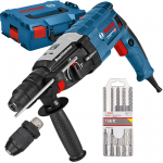 BOSCH GBH 2-28 F Ciocan rotopercutor SDS-plus 880 W, 3.2 J + L-BOXX +  Set 5 burghie SDS-PLUS-5X, 6/6/8/8/10 mm