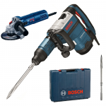 BOSCH GSH 7 VC Ciocan demolator SDS-max 1500 W, 13 J + GWS 9-125 Polizor unghiular