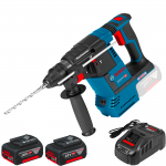 BOSCH GBH 18V-26 (SOLO) Ciocan rotopercutor brushless, Li-Ion, 2.6J +  SET PRO-MIX - Incarcator GAL1880CV + 2 acu 18V, 5Ah