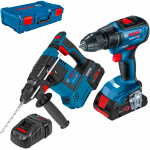 BOSCH Kit 2 scule 18V (GBH 18V-26/GSR 18V-50) cu 2 acumulatori ProCore, unul de 8Ah si unul de 4Ah + XL-BOXX