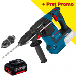 BOSCH GBH 18V-26 F (SOLO) Ciocan rotopercutor brushless, Li-Ion, 2.6J +  Acumulator 5Ah CoolPack (Fara incarcator!)