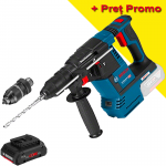 BOSCH GBH 18V-26 F (SOLO) Ciocan rotopercutor brushless, Li-Ion, 2.6J +  Acumulator 4Ah ProCore (Fara incarcator!)