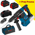 BOSCH GBH 18V-26 F Ciocan rotopercutor brushless cu 2 acumulatori Li-Ion, 18V, 8Ah, 2.6J + Incarcator rapid + Geanta textil