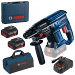 BOSCH GBH 180-LI (SOLO) Ciocan rotopercutor Li-Ion, 1.7J + Valiza +  SET PRO-MIX - Incarcator GAL1880CV + 2 acu 18V, 5Ah + Geanta textil mediu