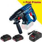 BOSCH GBH 180-LI (SOLO) Ciocan rotopercutor brushless Li-Ion, 2J +  Set 2 acumulatori 4Ah ProCore + Incarcator