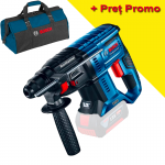 BOSCH GBH 180-LI (SOLO) Ciocan rotopercutor brushless Li-Ion, 2J, fara acumulator in set + Geanta textil mediu