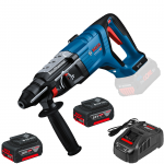 BOSCH GBH 18V-28 DC (SOLO) Ciocan rotopercutor brushless, Li-Ion, 3.4J +  SET PRO-MIX - Incarcator rapid de 8Ah GAL1880CV + 2 acu 18V, 5Ah CoolPack