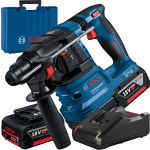 BOSCH GBH 185-LI Ciocan rotopercutor brushless, cu 2 acumulatori Li-Ion 4Ah, 1.9J + Incarcator 4Ah + Valiza