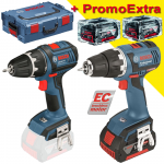 BOSCH GSR 18 V-EC Masina de gaurit si insurubat brushless, cu 3 acumulatori Li-Ion, 5Ah, 50Nm + L-BOXX + GSR 18 V-LI PLUS (SOLO) Masina de gaurit si insurubat 63Nm, fara acumulator in set