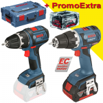 BOSCH GSR 18 V-EC Masina de gaurit si insurubat brushless, cu 2 acumulatori Li-Ion, 5Ah, 50Nm + L-BOXX + GSR 18 V-LI PLUS (SOLO) Masina de gaurit si insurubat 63Nm, fara acumulator in set