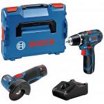 BOSCH  COMBO GSR 12V-15/GWS 12V-76 2X2AH