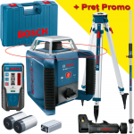 BOSCH GRL 400 H Nivela laser rotativa (400 m) +  BT 170 Trepied + GR 240 Rigla