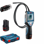 BOSCH GIC 120 C + GAA 12V Camera de inspectie cu display cu 1 acu de 1.5Ah si unul de 2Ah + L-BOXX + Adaptor USB