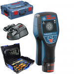 BOSCH D-tect 120 Detector de metale cu 1 acumulator Li-Ion, 1.5Ah + L-BOXX + 26 unelte GEDORE in L-BOXX 102