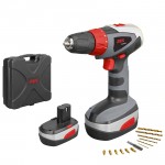 SKIL 1003AT Masina de gaurit si insurubat cu 2 acumulatori Ni-Cd, 18V, 1.2Ah, 36Nm + 13 Accesorii + Valiza