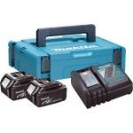 MAKITA  Kit 2 acumulatori Li-Ion, 18V LXT, 3Ah (MAKPAC1 + BL1830x2 + DC18RC)