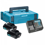 MAKITA  Kit acumulatori Li-Ion, 12V CXT, 2Ah (MAKPAC1 + BL1220x2 + DC10SB)