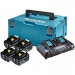 MAKITA  Kit 4 acumulatori Li-Ion, 18V LXT, 6Ah (MAKPAC3 + BL1860Bx4 + DC18RD)