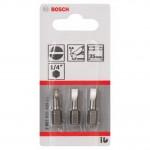 BOSCH  Set 3 biti Extra Hard 25 mm, LS 0.6x4.5 mm