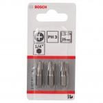 BOSCH  Set 3 biti Extra Hard 49 mm, PH3