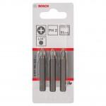 BOSCH  Set 3 biti Extra Hard 51 mm, PH2